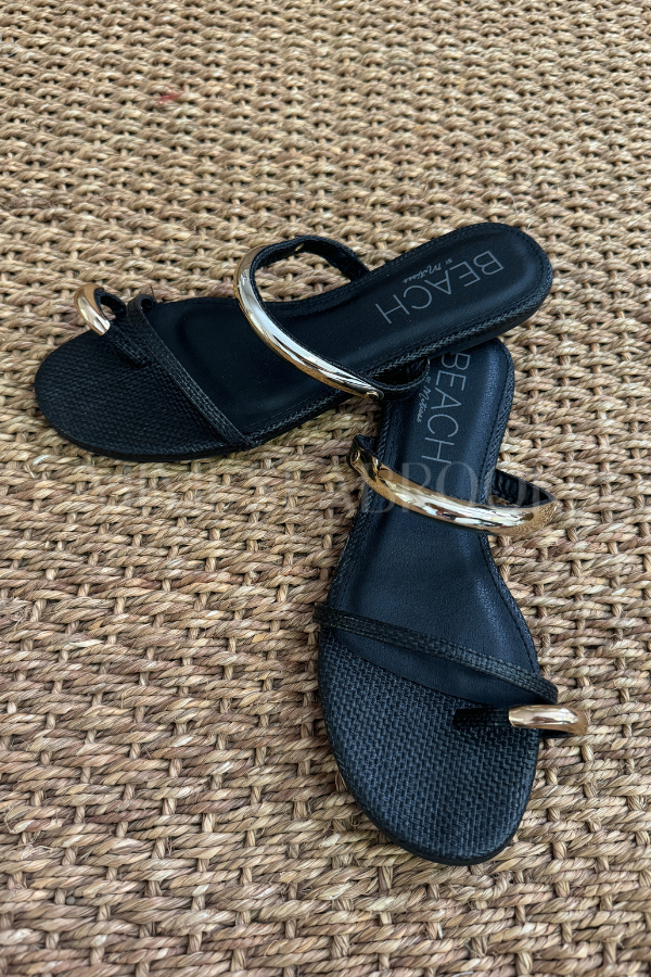 Vacay sandals, black