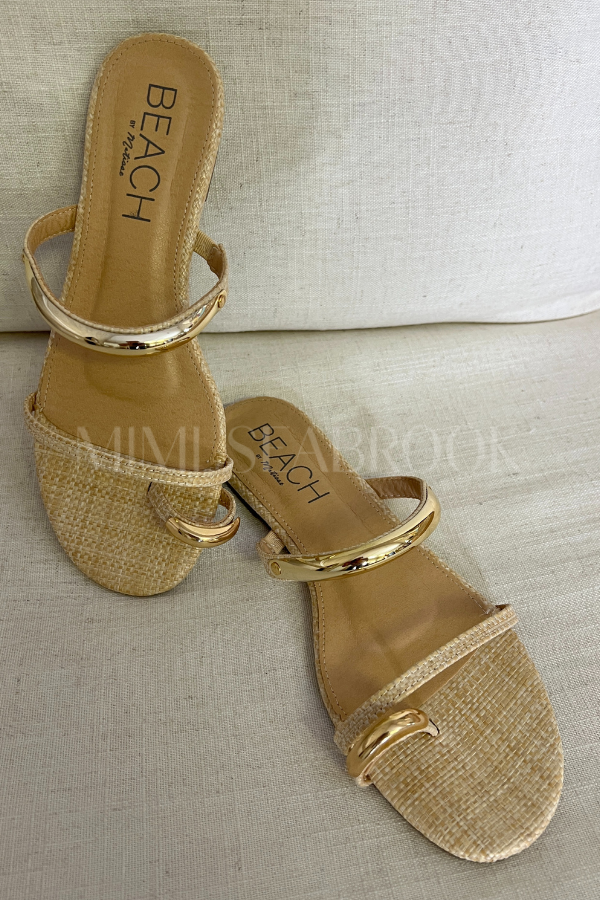 Vacay sandals, natural