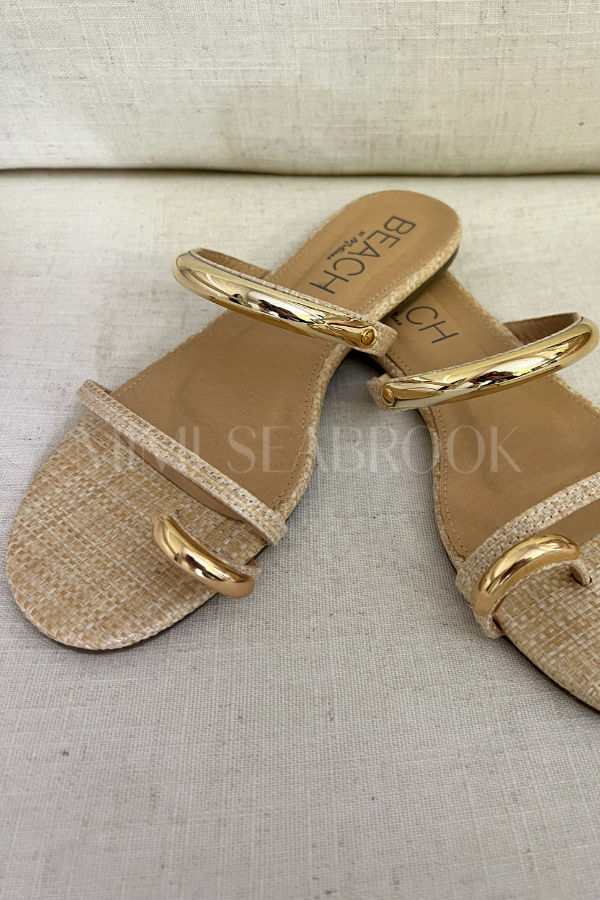 Vacay sandals, natural