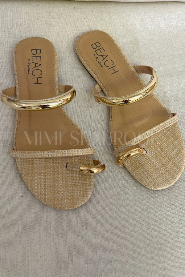 Vacay sandals, natural