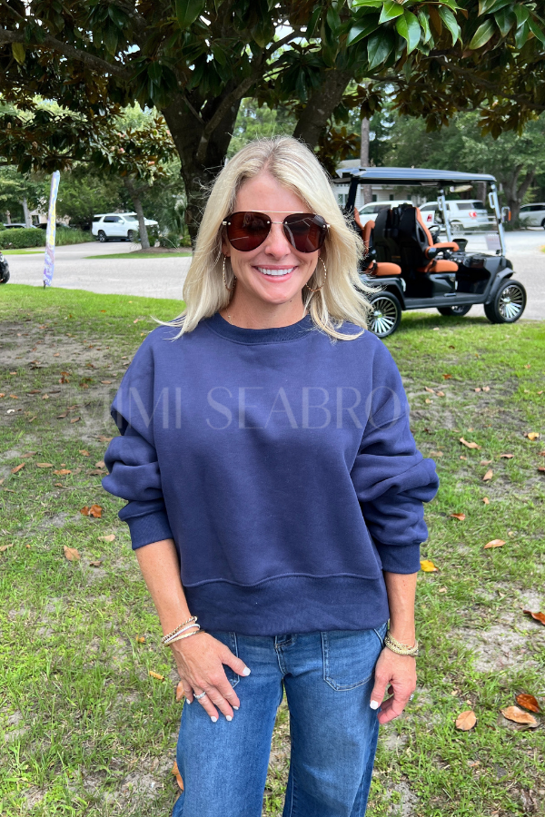 Veda sweatshirt, navy