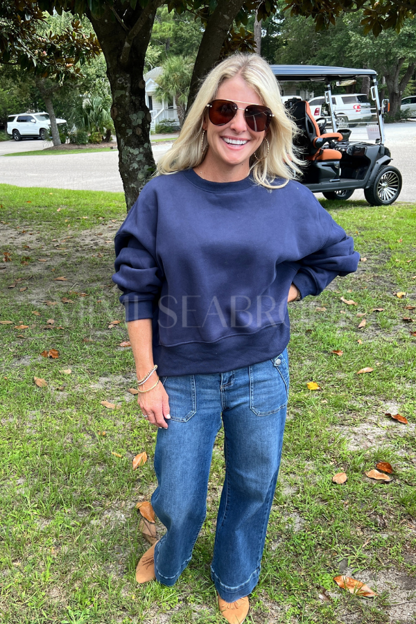 Veda sweatshirt, navy