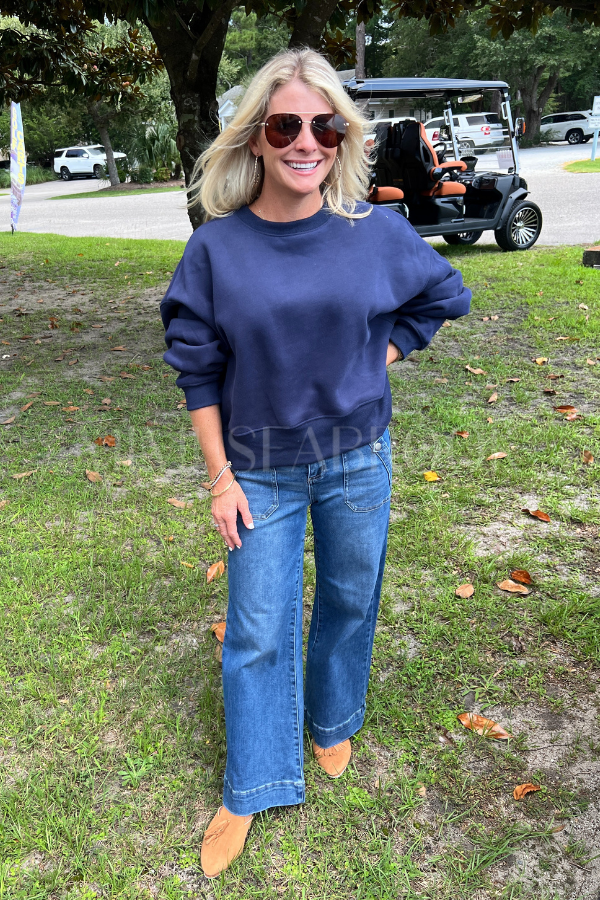 Veda sweatshirt, navy