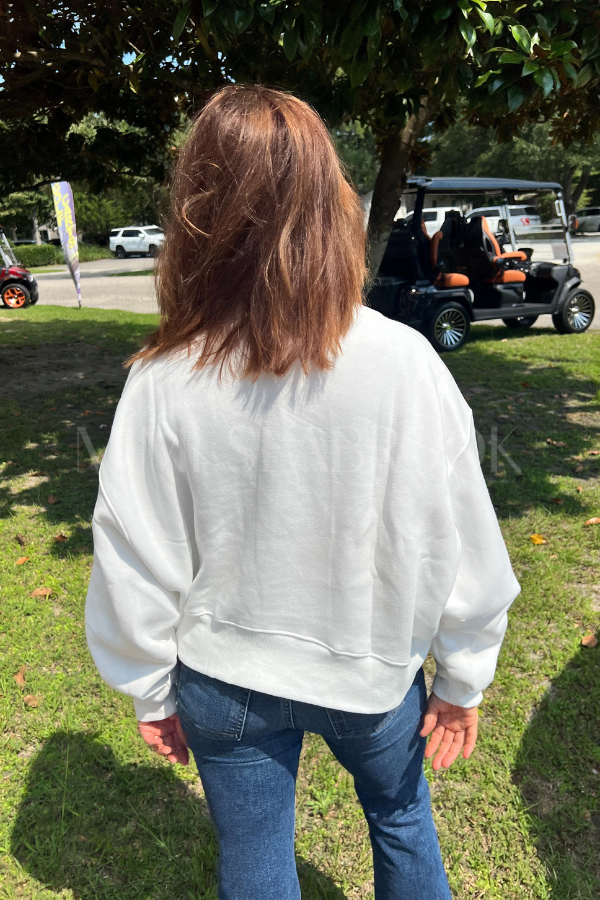 Veda sweatshirt, white