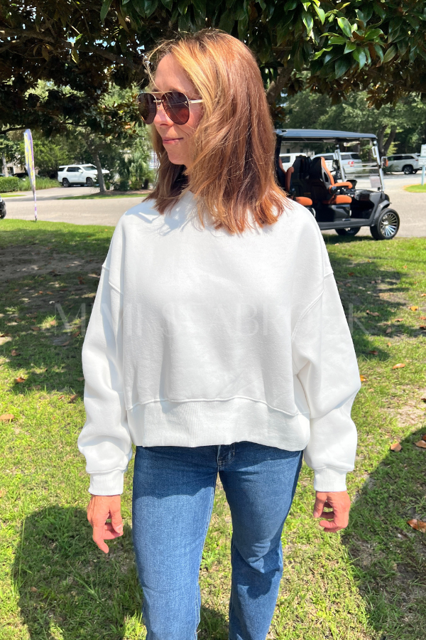 Veda sweatshirt, white