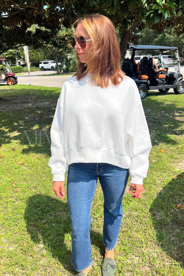 Veda sweatshirt, white