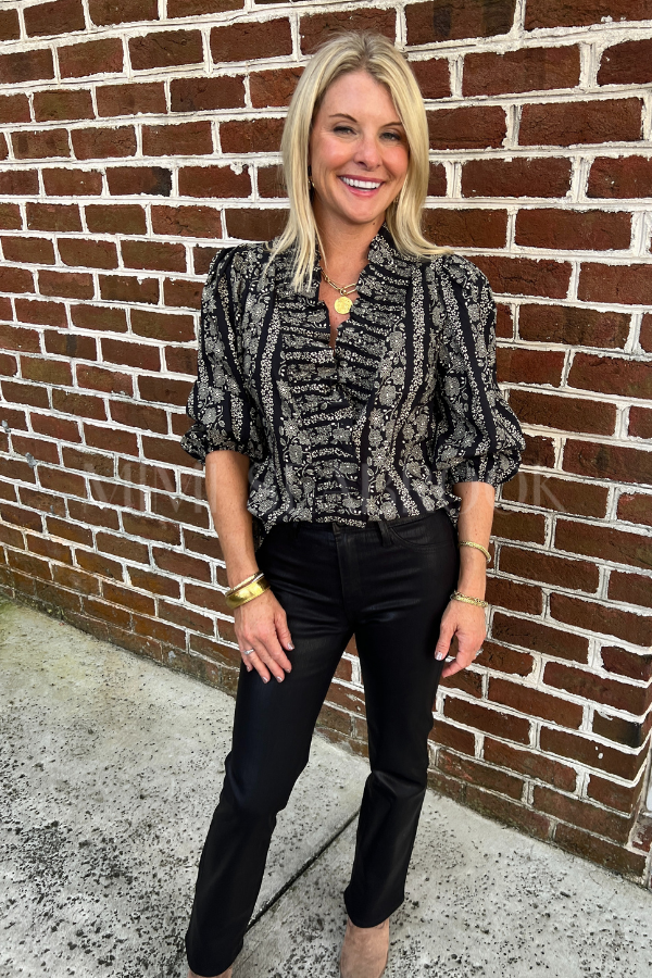 Vivienne top, black