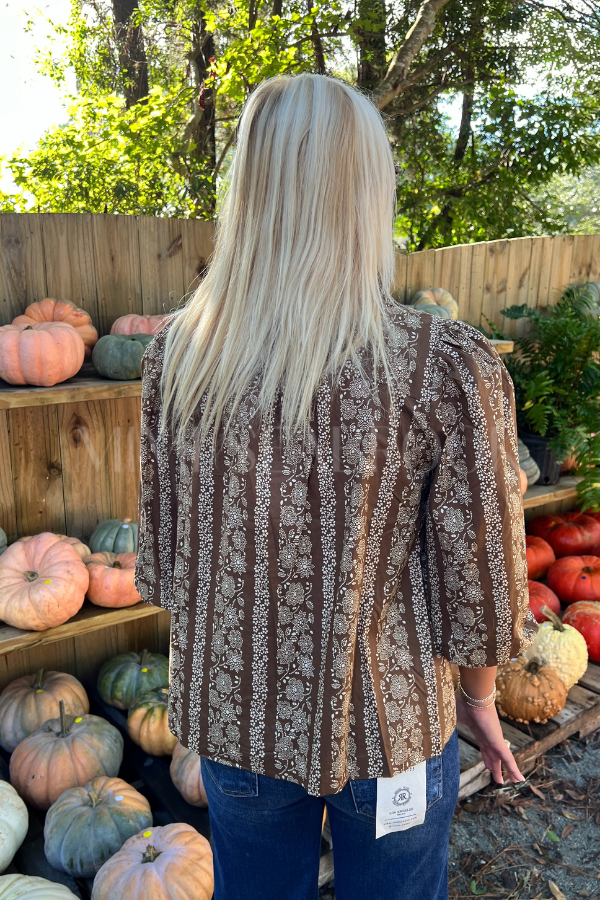 Vivienne top, brown