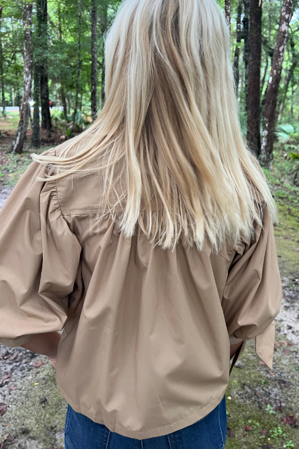 Warren top, camel
