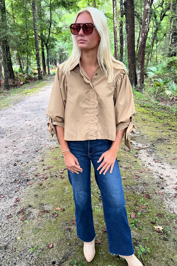 Warren top, camel