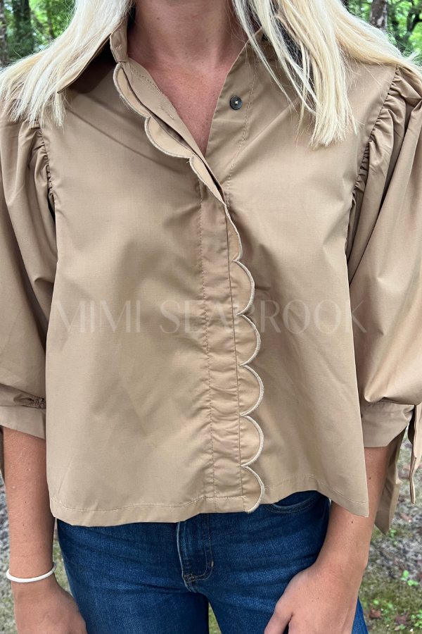 Warren top, camel
