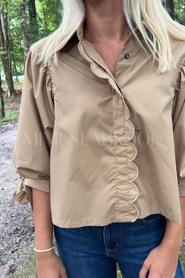 Warren top, camel