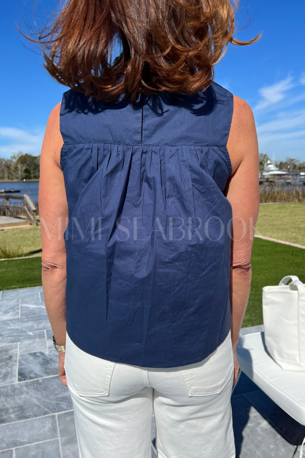 Wellesley top, navy