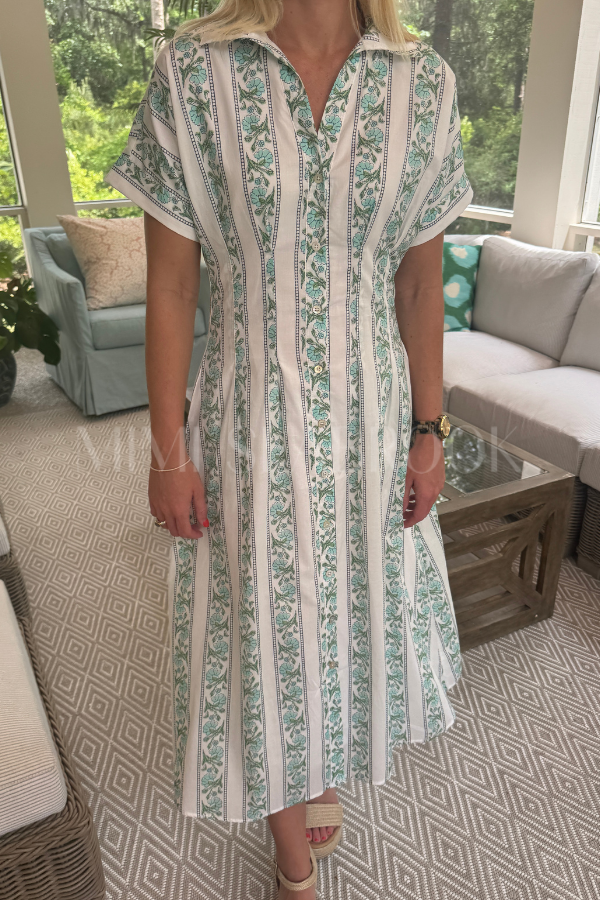 Wentworth dress, green