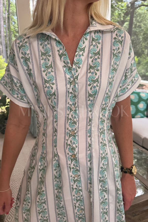 Wentworth dress, green