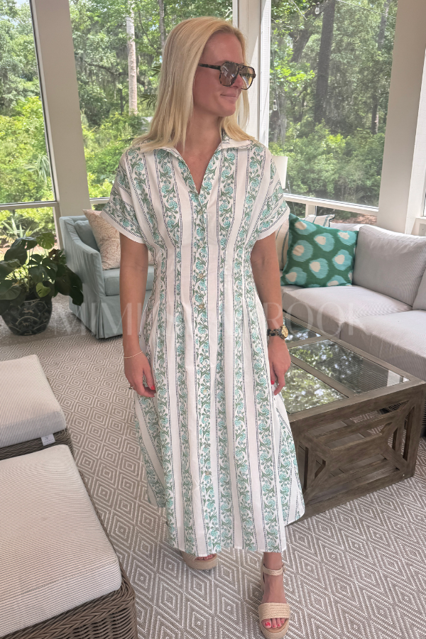 Wentworth dress, green