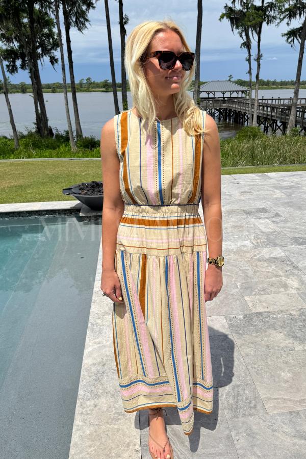 Whitby dress, tan