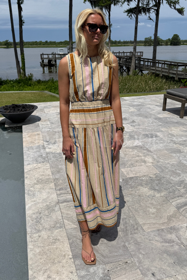 Whitby dress, tan