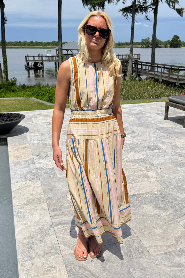 Whitby dress, tan