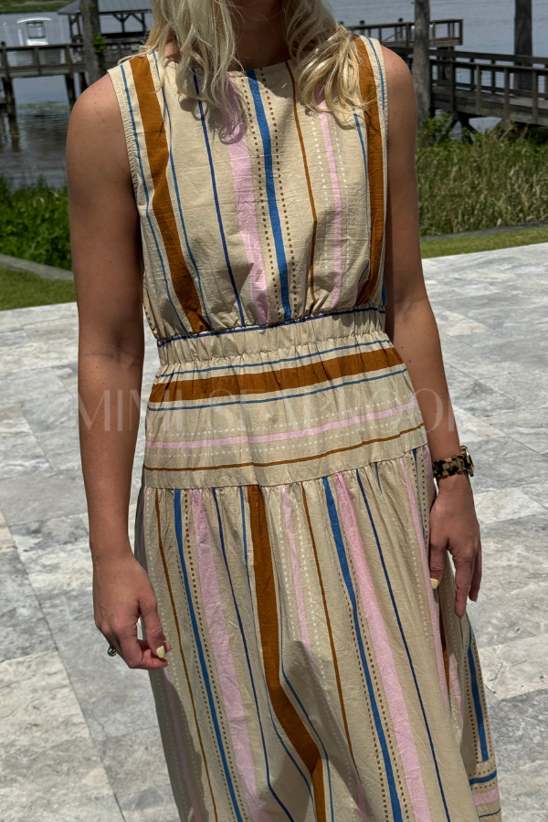 Whitby dress, tan