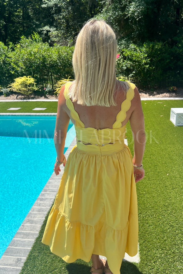 Whittier dress, lemon