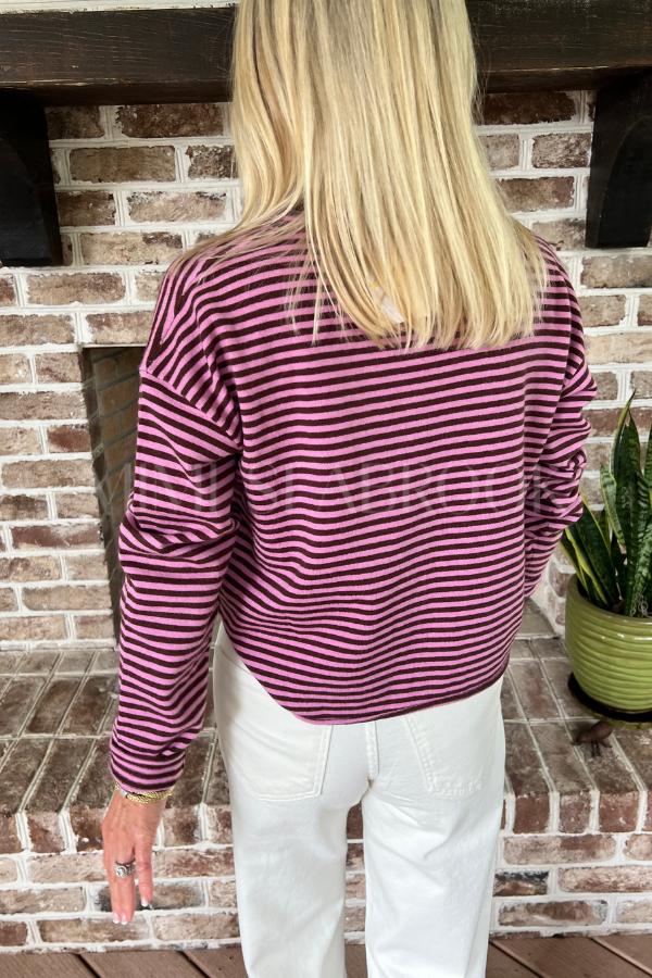 Winnie sweater, brown/lilac