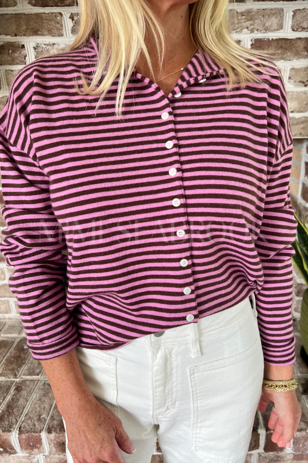 Winnie sweater, brown/lilac