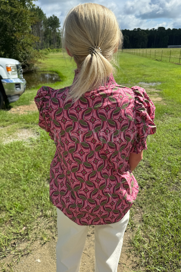 Winona top, wine