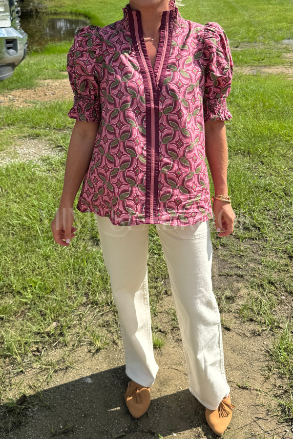 Winona top, wine