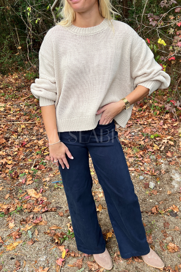 Winston sweater, stone