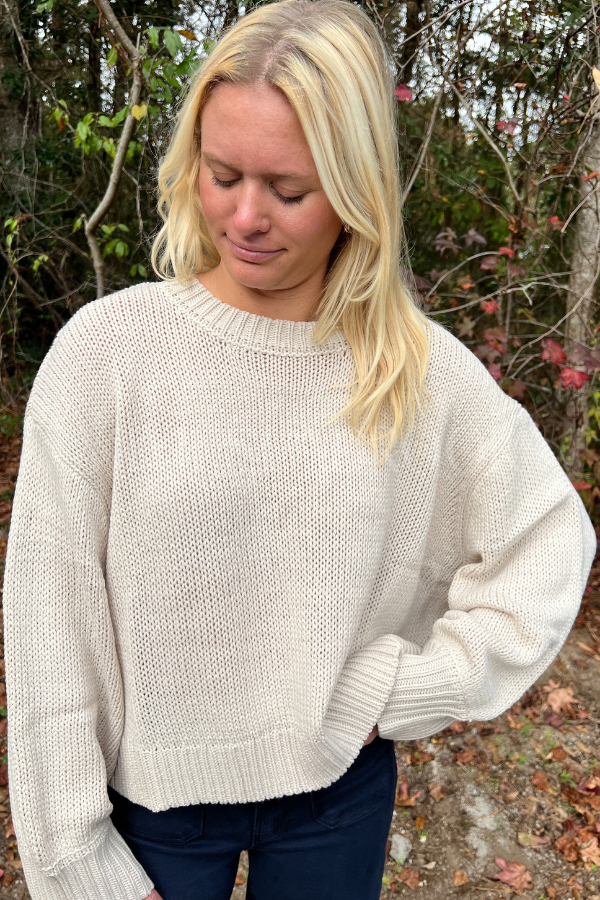 Winston sweater, stone