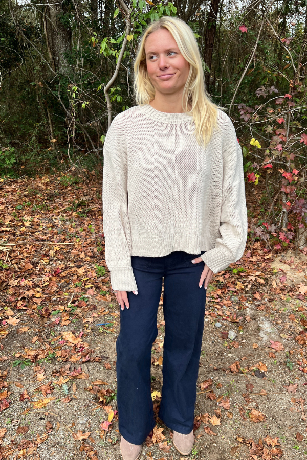 Winston sweater, stone