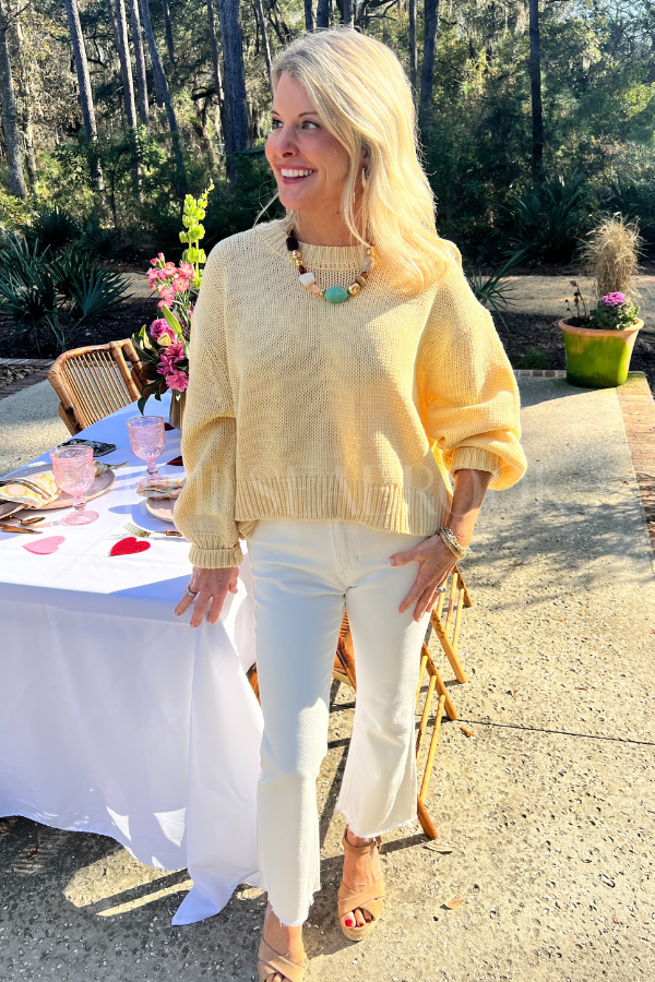 Winston sweater, yellow