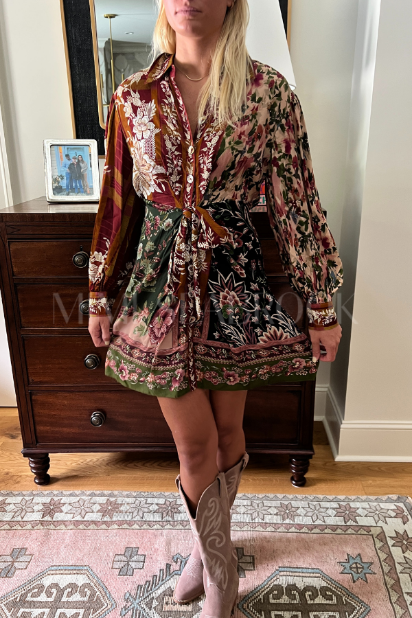 Winter Garden Mix Mini Dress by Farm Rio