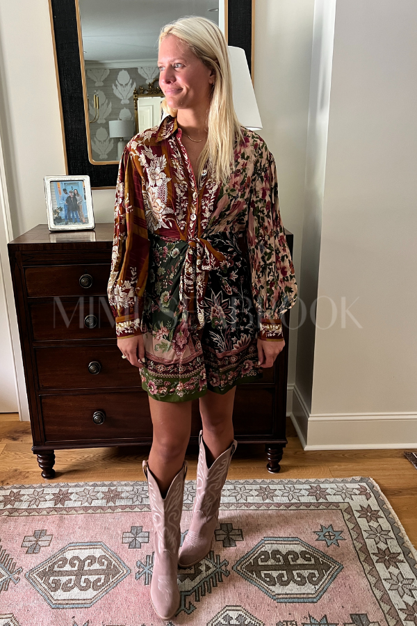 Winter Garden Mix Mini Dress by Farm Rio