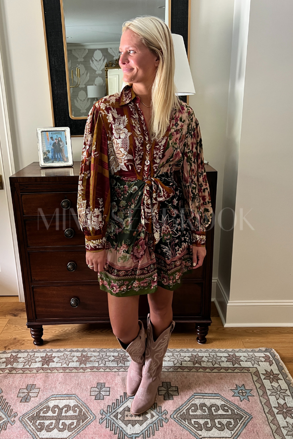 Winter Garden Mix Mini Dress by Farm Rio