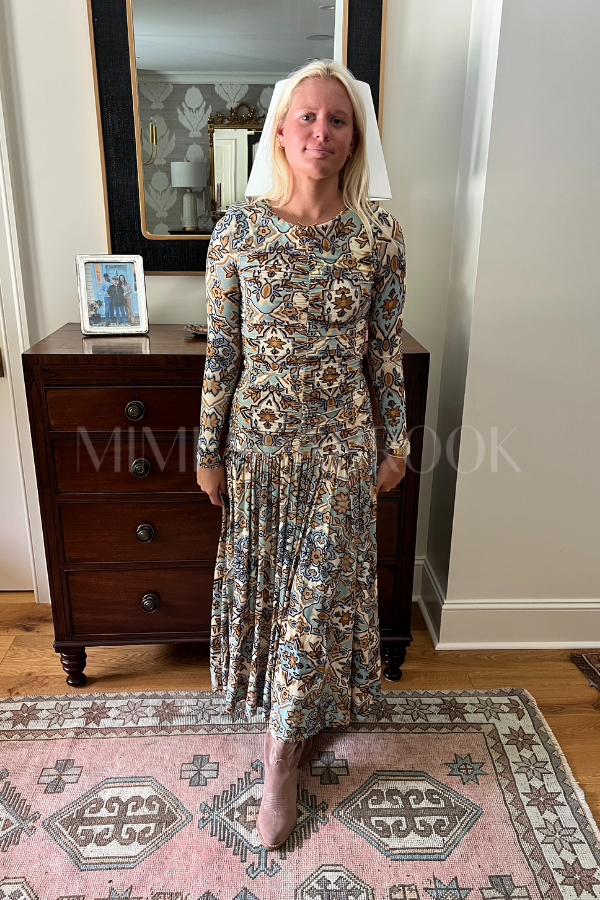 Winter Tapestry Blue Maxi Dress by Farm Rio