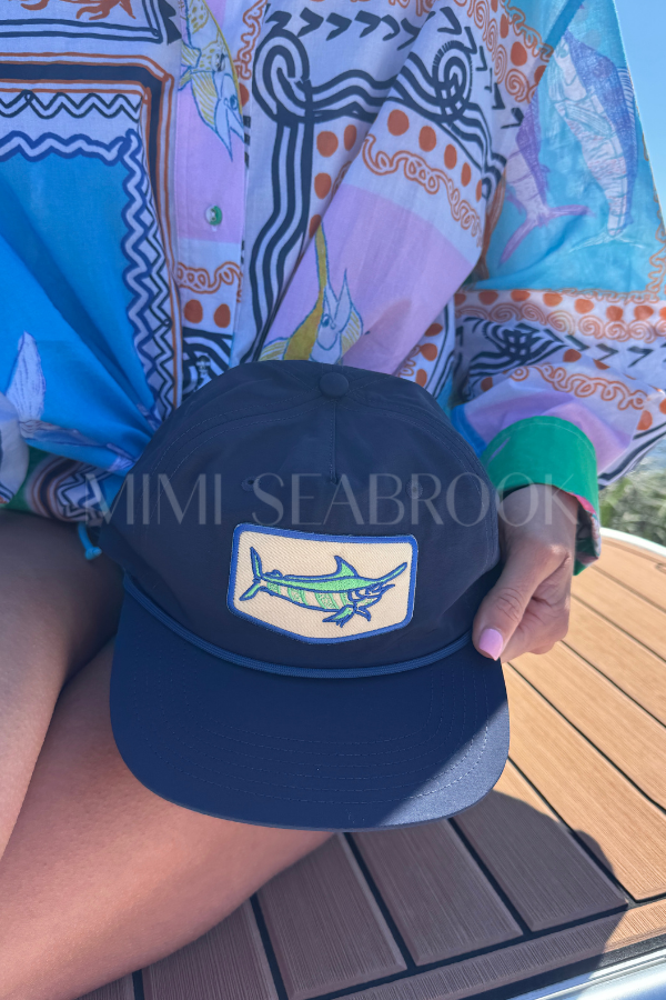 Winyah Hat x King + Pitt, Navy Marlin