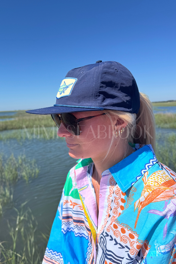 Winyah Hat x King + Pitt, Navy Marlin