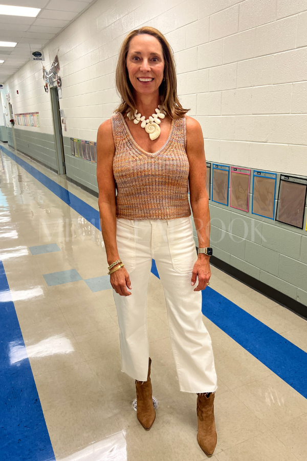 Woodson top, camel