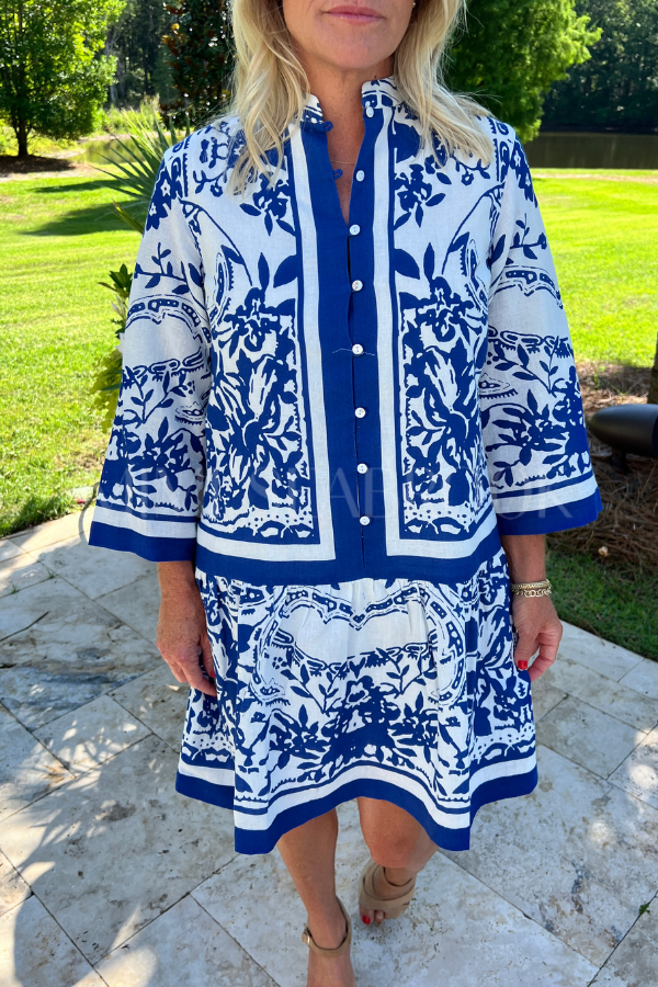 YUÈ MINI DRESS, Altesse Print by Cleobella