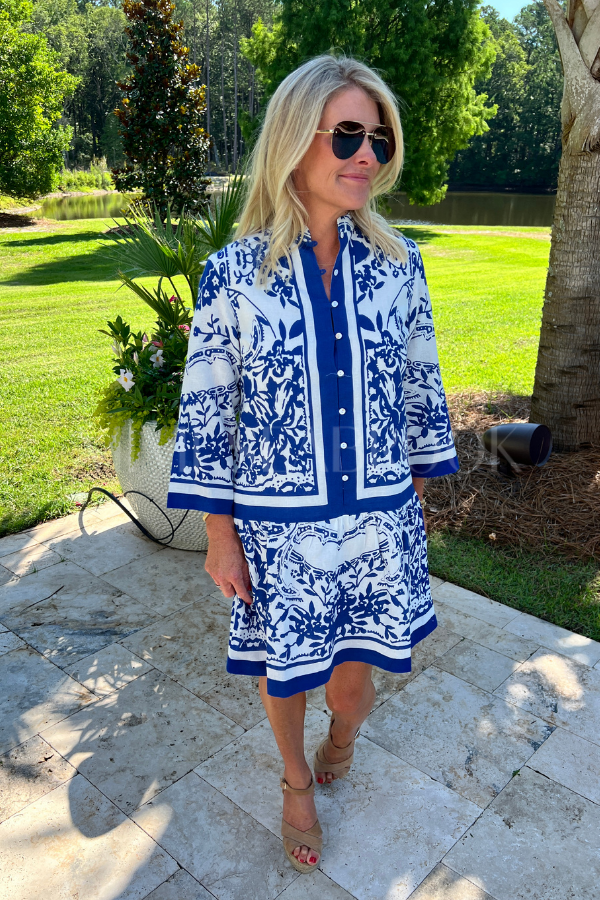 YUÈ MINI DRESS, Altesse Print by Cleobella