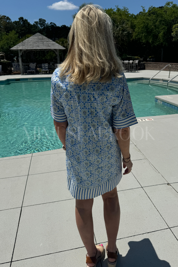 Yvette dress, blue