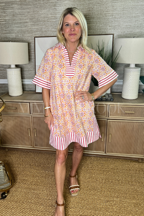 Yvette dress, orange