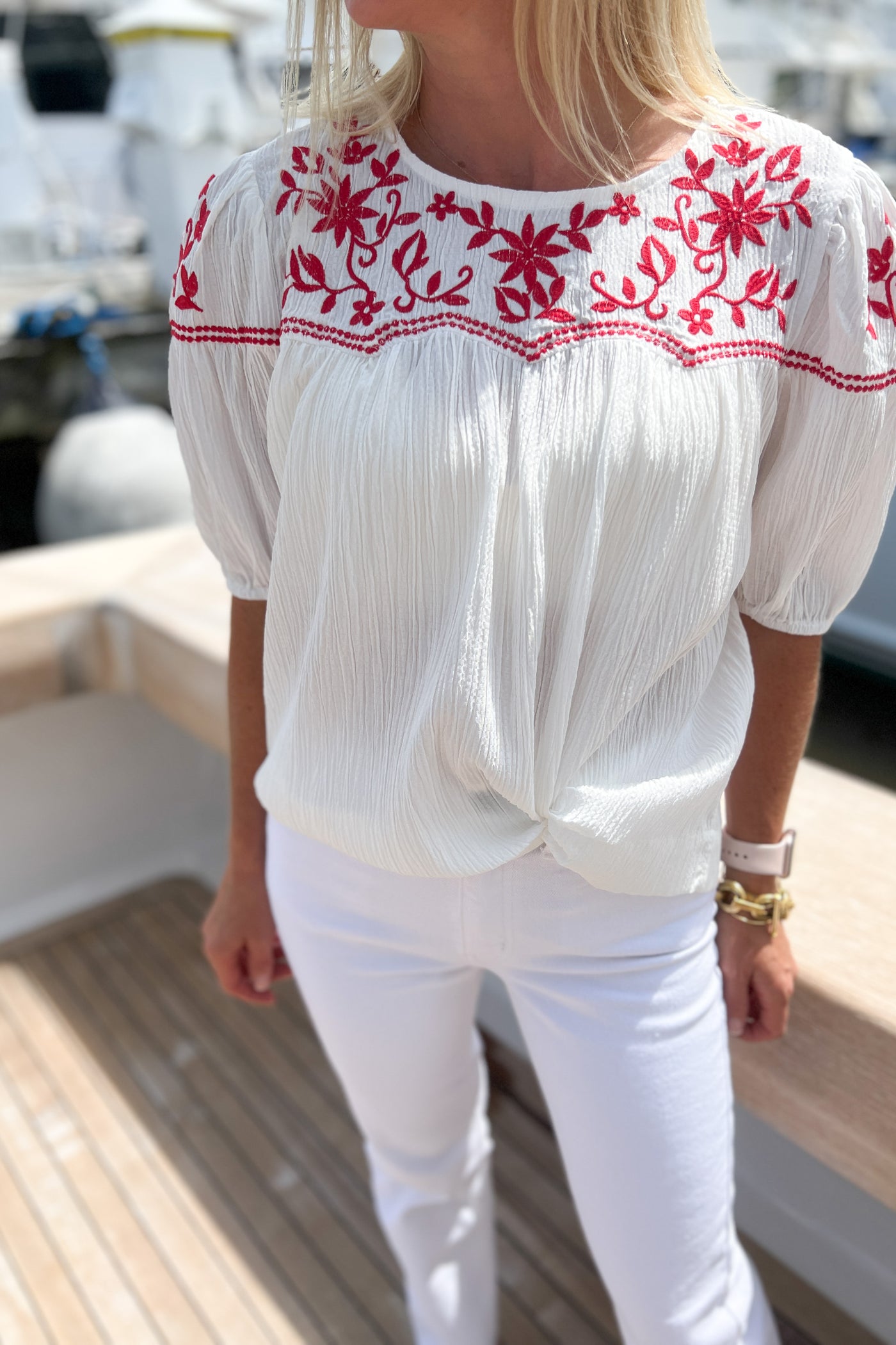 Willis embroidered top