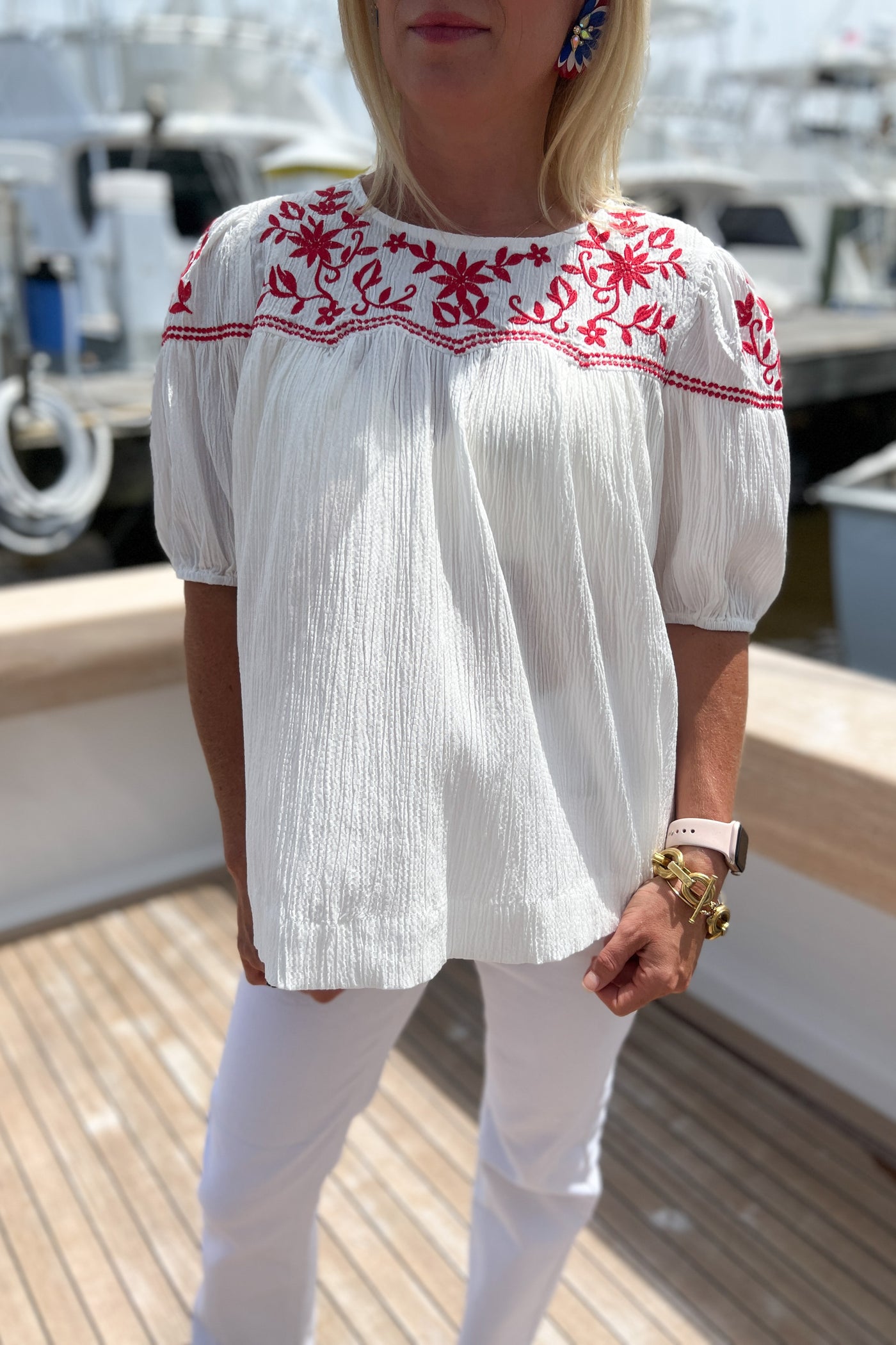 Willis embroidered top