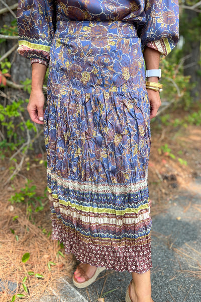 Hayes skirt, blue multi