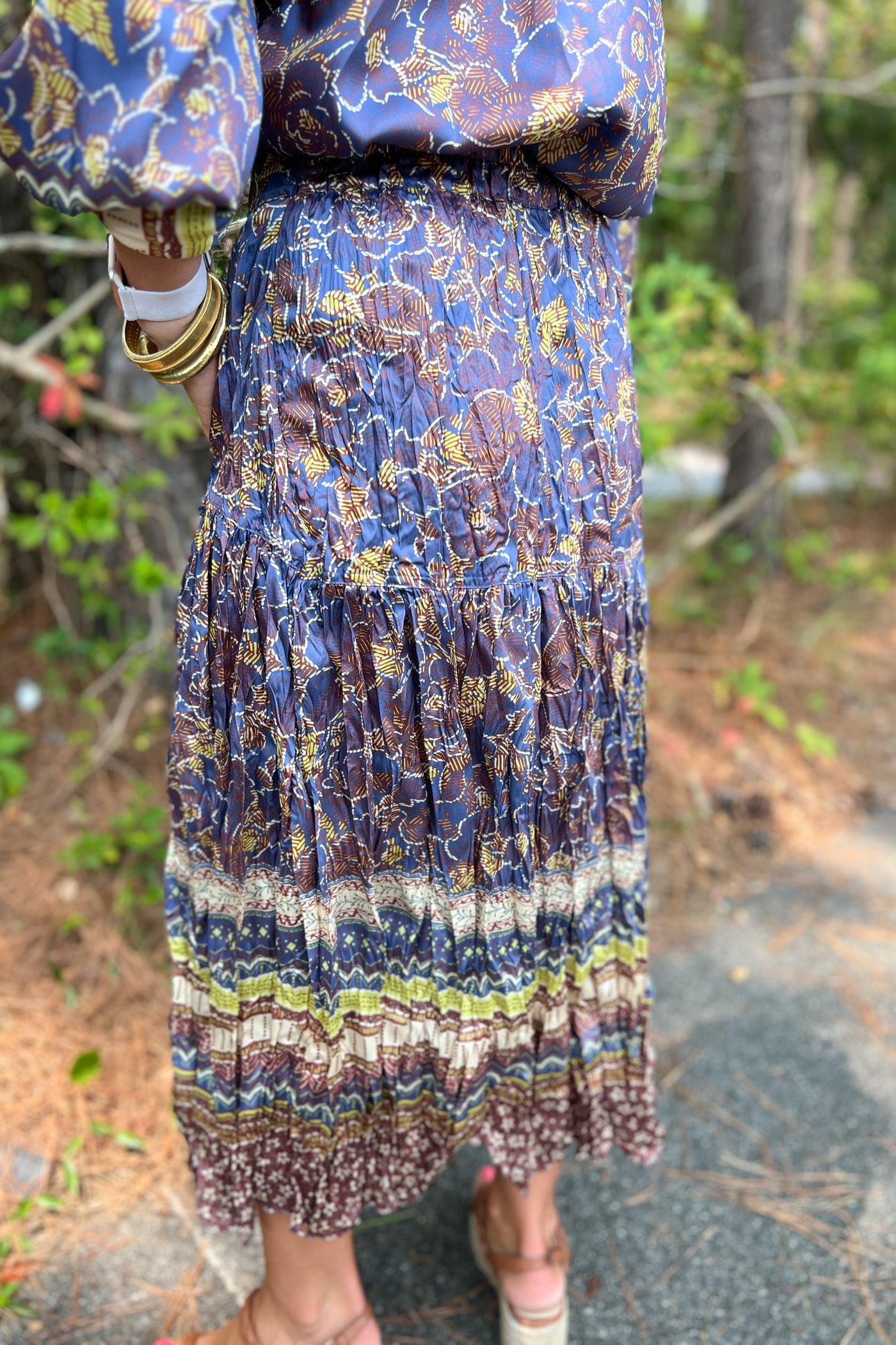 Hayes skirt, blue multi