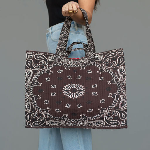Bandana Tote, brown