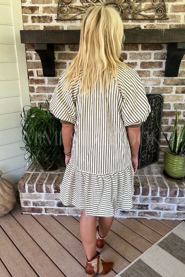 Mina dress, olive